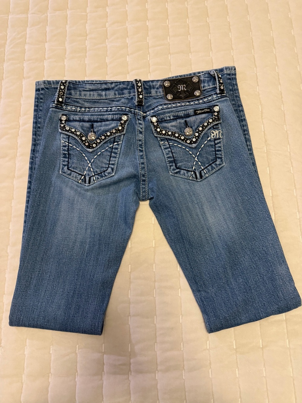 Miss Me Low Rise Skinny Bootcut Jeans
